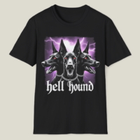 Three-Headed Hellhound Halloween T-Shirt
