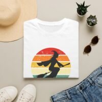 Witch Silhouette Vintage Sunset T-Shirt