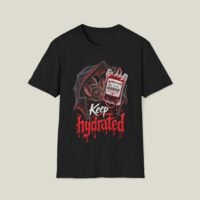 Keep Hydrated Vampire Design-Shirt